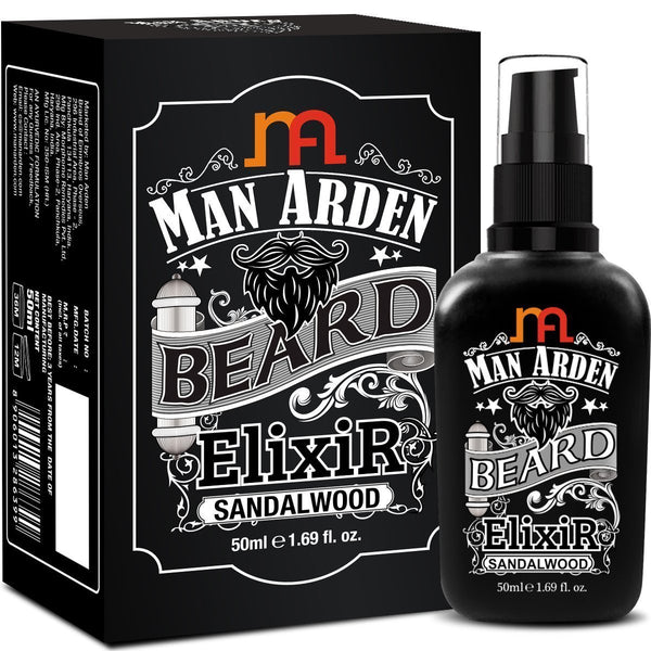 Man Arden Beard Elixir Oil, 50ml (Sandalwood)