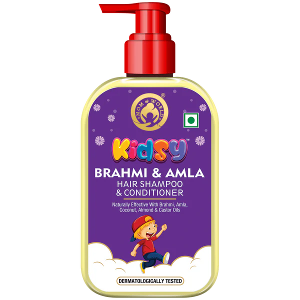 Mom & World Kidsy Brahmi & Amla Hair Shampoo & Conditioner, 240ml