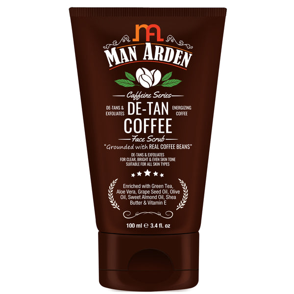 Man Arden Caffeine De Tan Coffee Face Scrub, 100ml