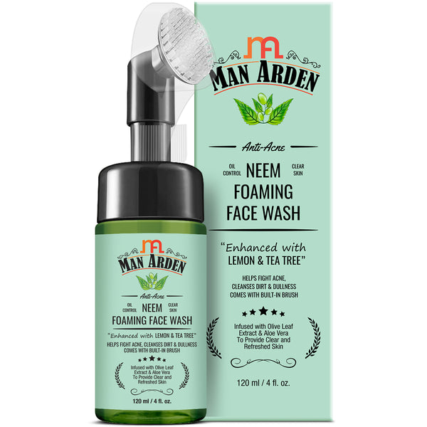 Anti-Acne Neem Foaming Face Wash with Built-in Brush,120ml