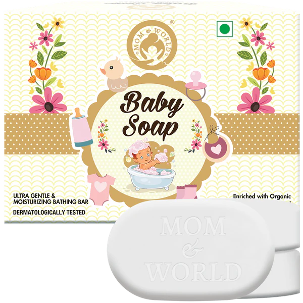 Mom & World Natural Baby Soap, 125gm