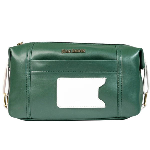 Man Arden "The Royal Emerald " PVC Leather Toiletry Bag (Green)