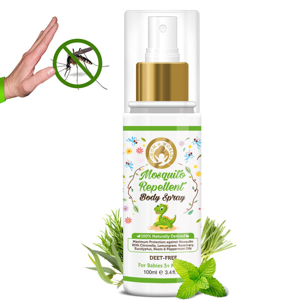 Mom & World Baby Mosquito Repellent Body Spray, 100ml