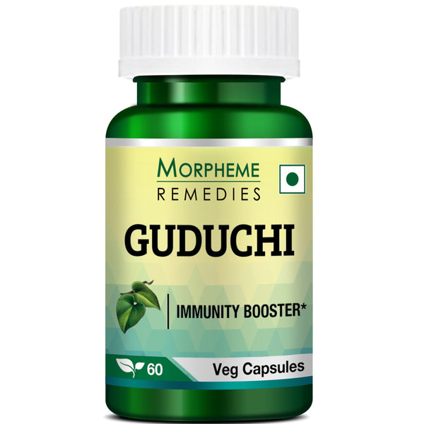 Morpheme Remedies Guduchi (Tinospora Cordifolia), 500mg Extract – 60 Veg Caps