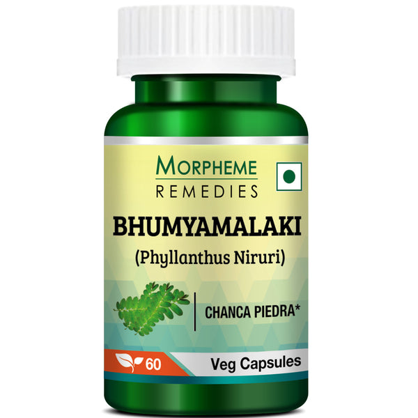 Morpheme Remedies Phyllanthus Niruri Bhumyamalaki, 500 mg – 60 Veg Capsules