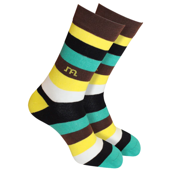 Man Arden Fansy Freak Stripes Edition Designer Socks for Men, 1 Pair