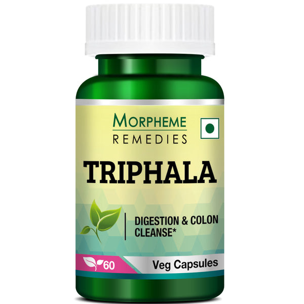 Morpheme Remedies Triphala Pure Extract, 500 mg – 60 Veg Capsules