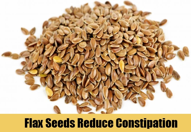 Flax Seeds Reduce Constipation
