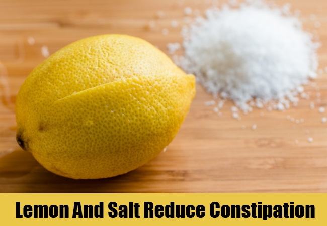 Lemon And Salt Reduce Constipation