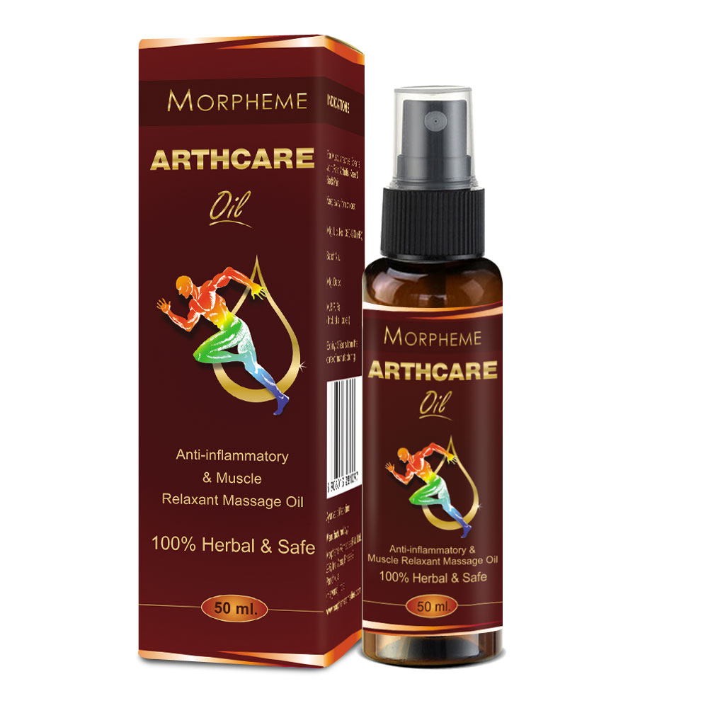 Morpheme Arthcare Oil Muscle Relaxant Massage Oil With Spray 50 Ml Natural Herbal 