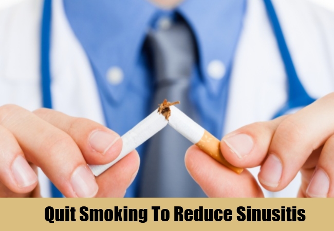 Quit Smoking To Reduce Sinusitis