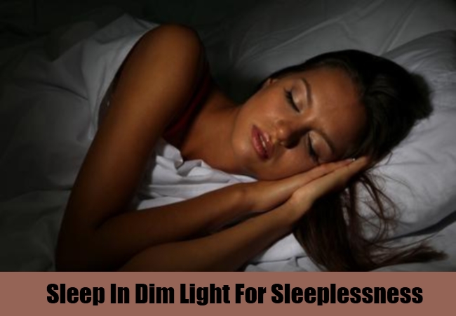 Sleep In Dim Light For Sleeplessness