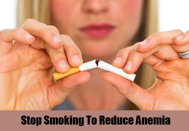 Stop Smoking To Reduce Anemia
