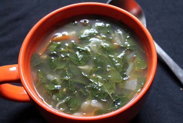 Have The Soup Of Drumstick Leaves
